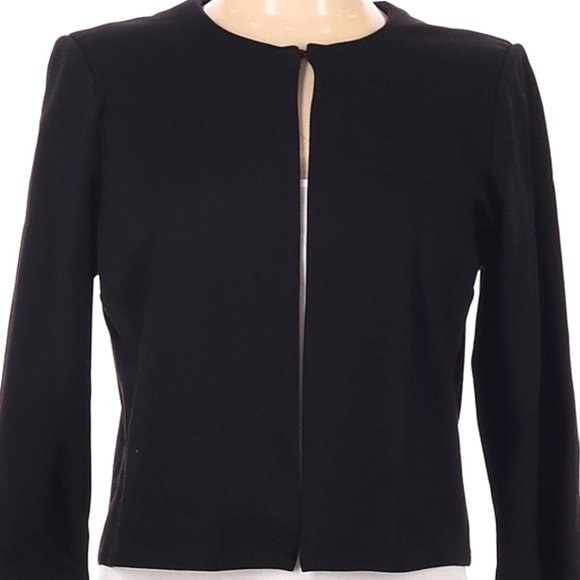 Philosophy Sweaters - 🖤 High Quality Sophisticated Black Long Sleeve Crop Cardigan Jacket - L